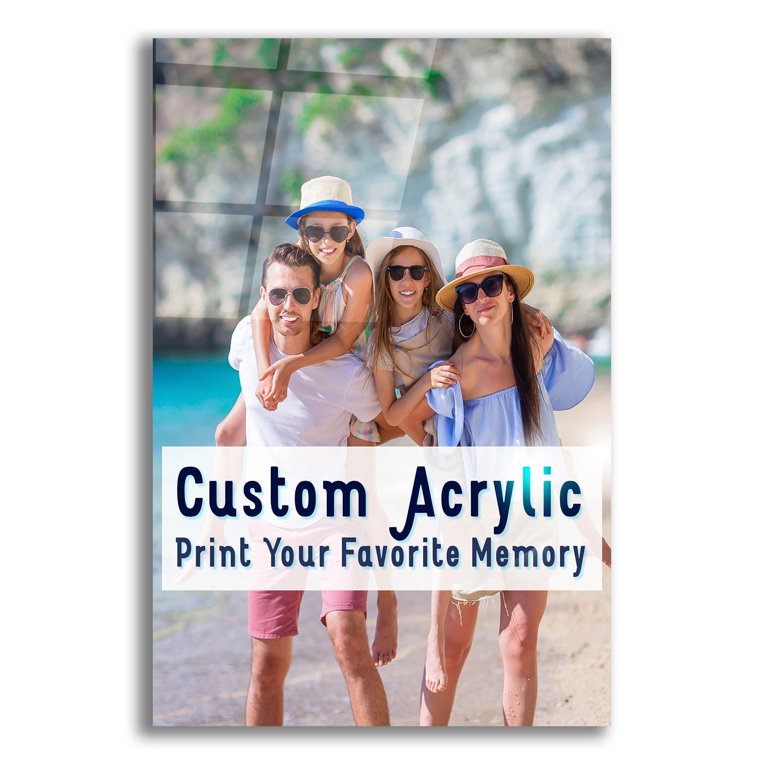Your Photo or Image Printed on Custom Acrylic Wall Art, 12"x16"