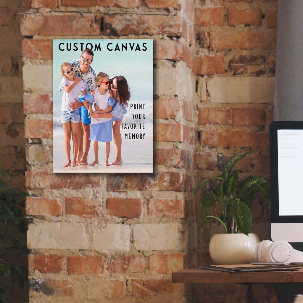Your Photo or Image Printed on Custom Canvas Wall Art, 12"x16"