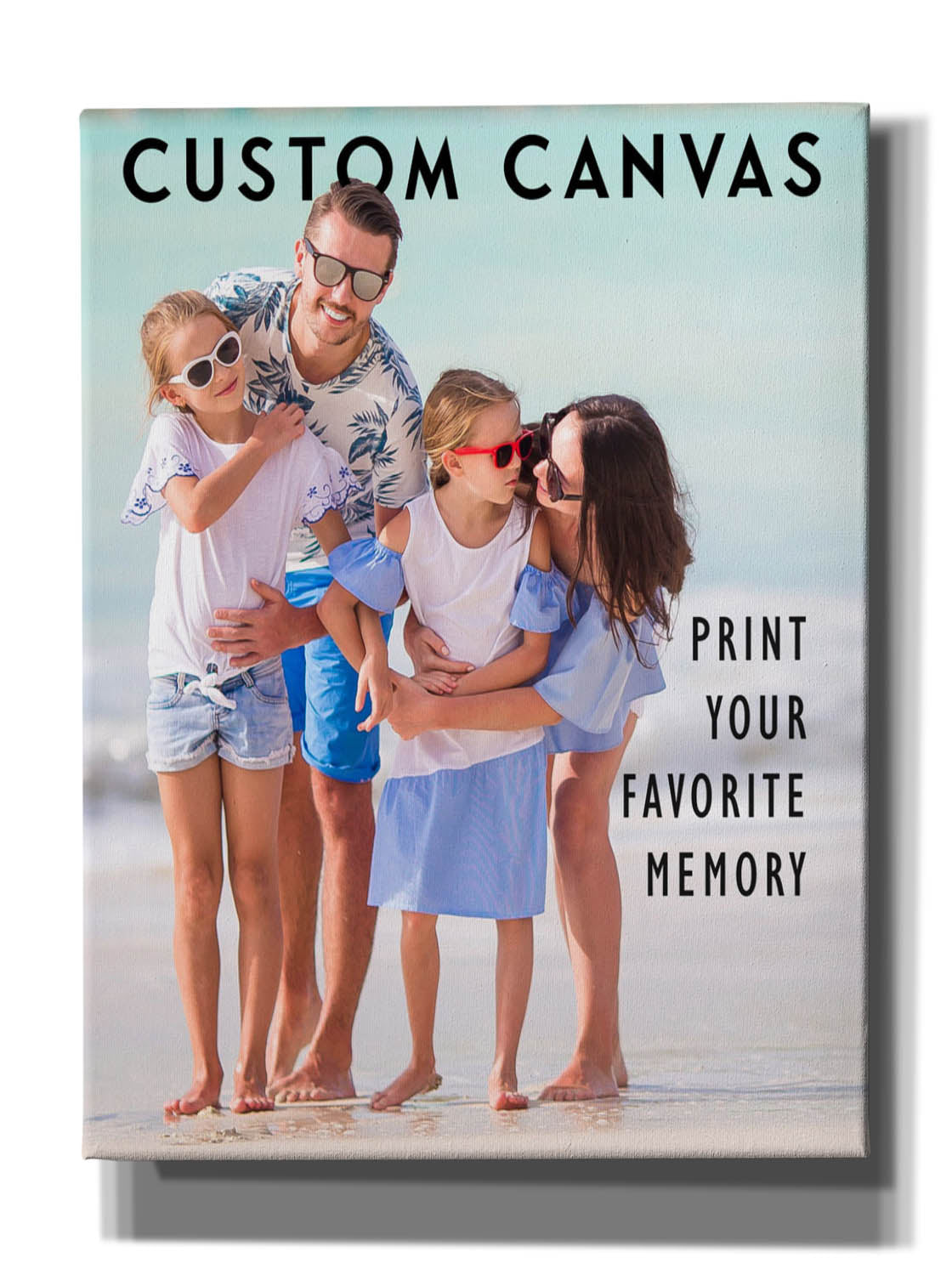 Your Photo or Image Printed on Custom Canvas Wall Art, 12"x16"
