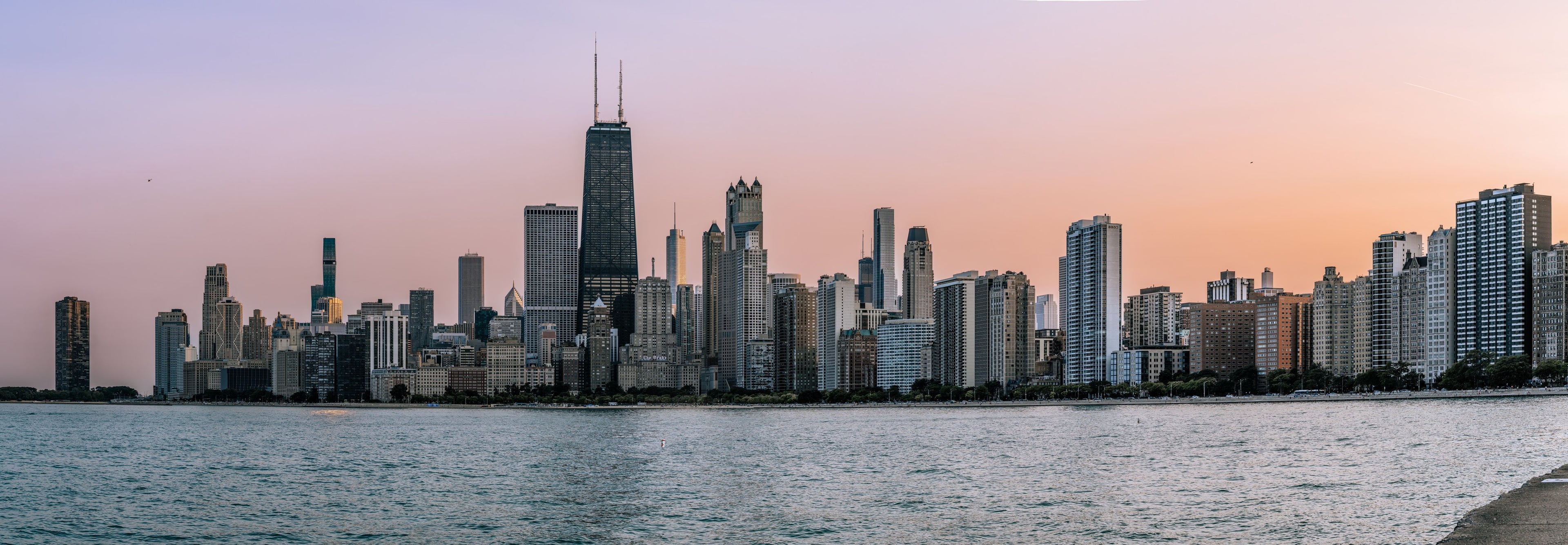 Chicago - North Avenue Beach - pinkish