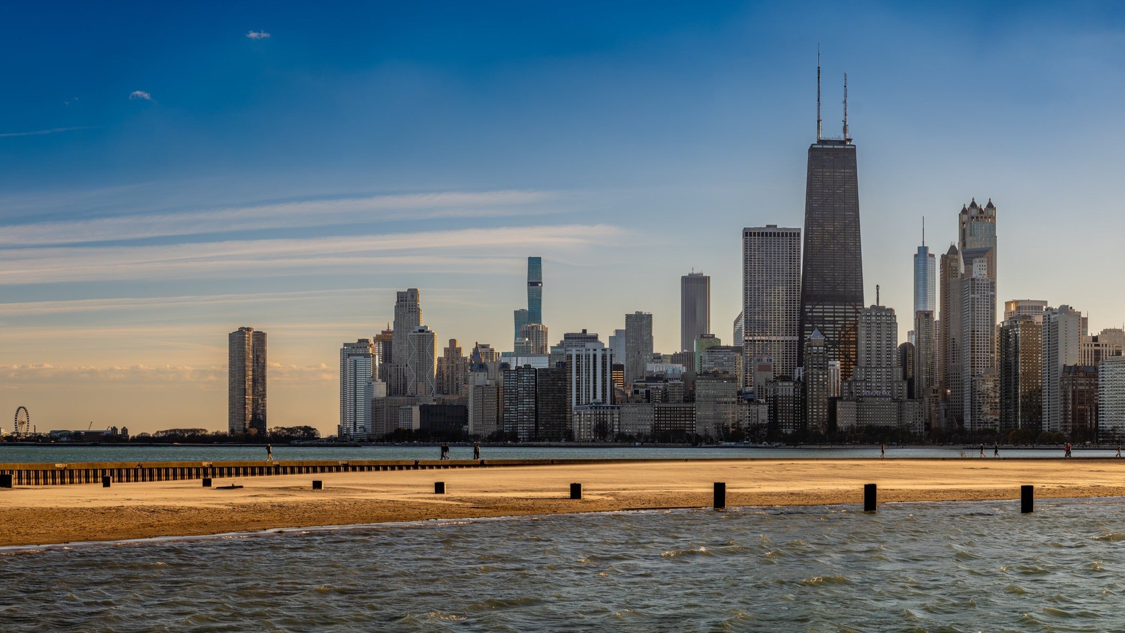 Chicago - North Avenue Beach - Sand and Blue Sky mural preview