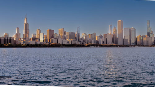 Chicago Panorama Before Sunset mural preview
