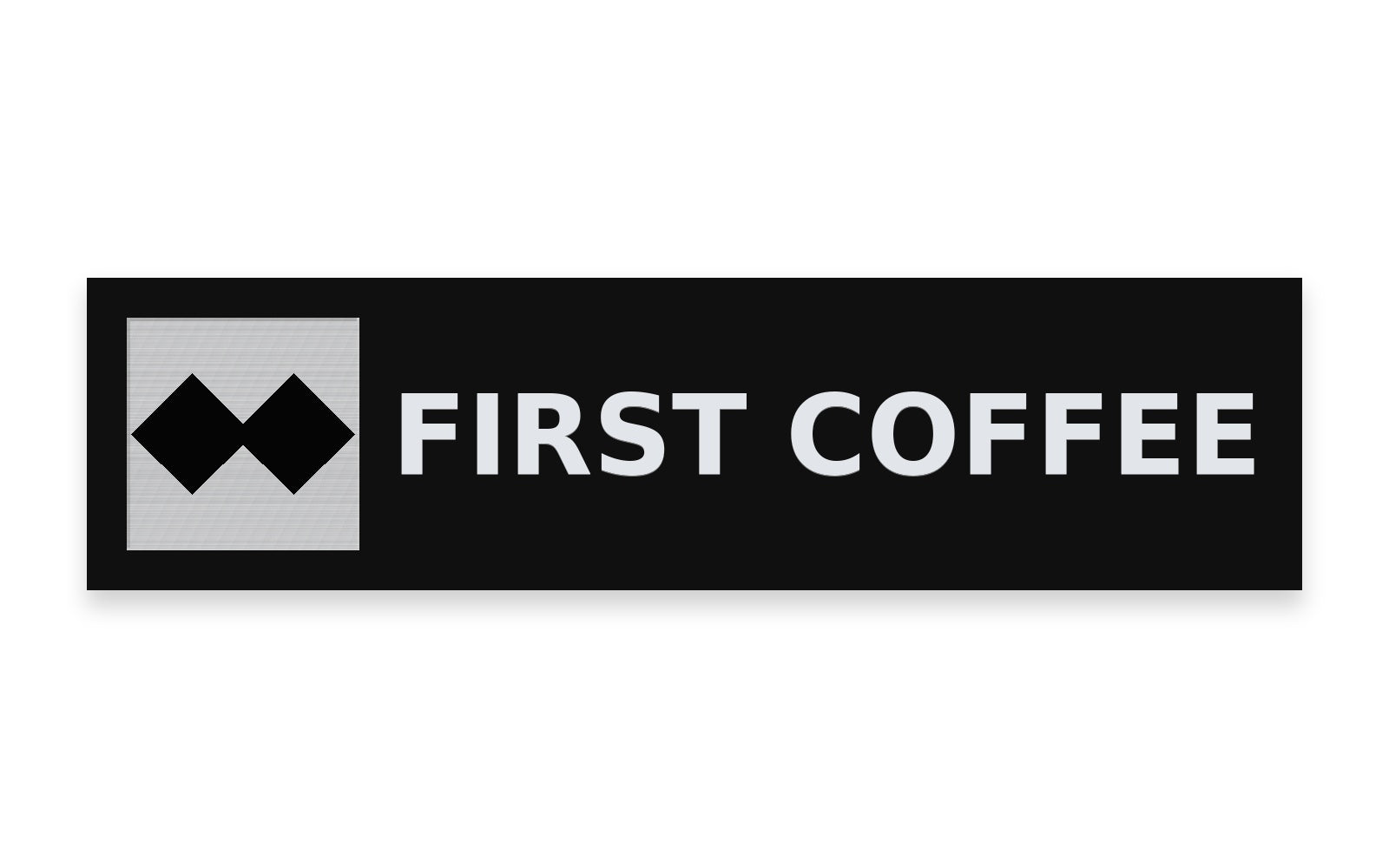 Custom ski run sign Expert FIRST COFFEE